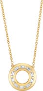 SHAY 18K Gold Diamond Orbit Pendant Necklace