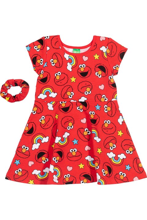 2-Piece Skater Dress and Scrunchie Set