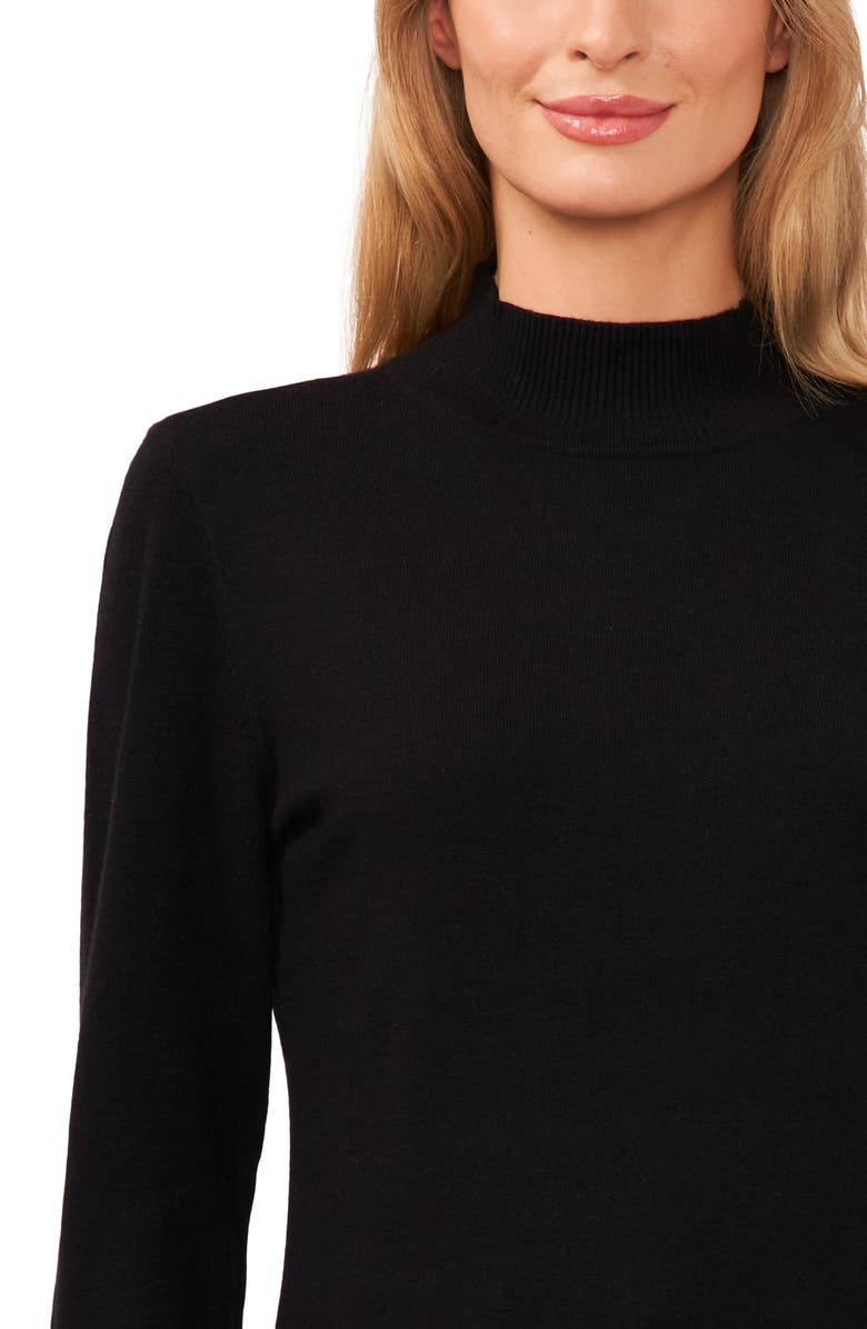 CeCe Imitation Pearl Cuff Sweater, Alternate, color,