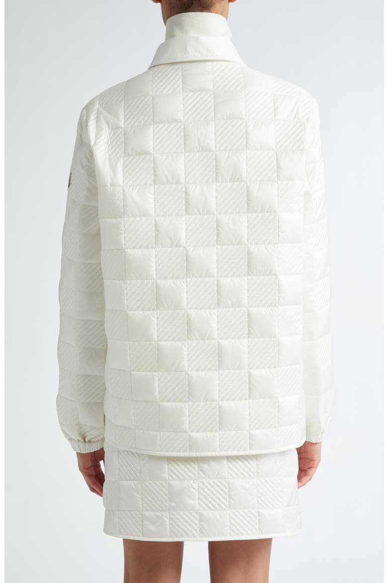 Quilted Nylon Jacket, Alternate, color, SILK WHITE