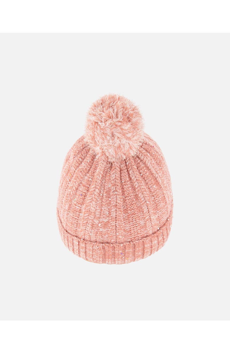 Deux par Deux Baby Girl's Knit Hat Light Pink, Alternate, color, Bridal Rose