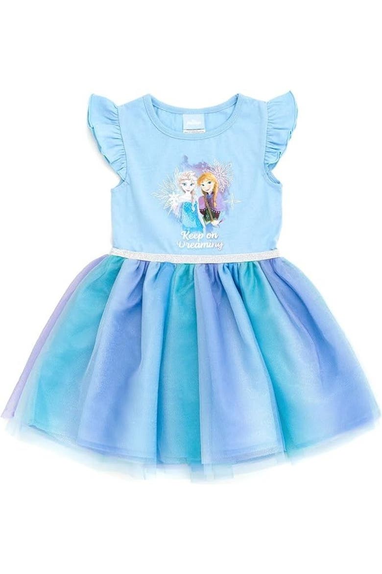 Frozen Tulle Tutu Dress, Main, color, Blue Purple Elsa Anna