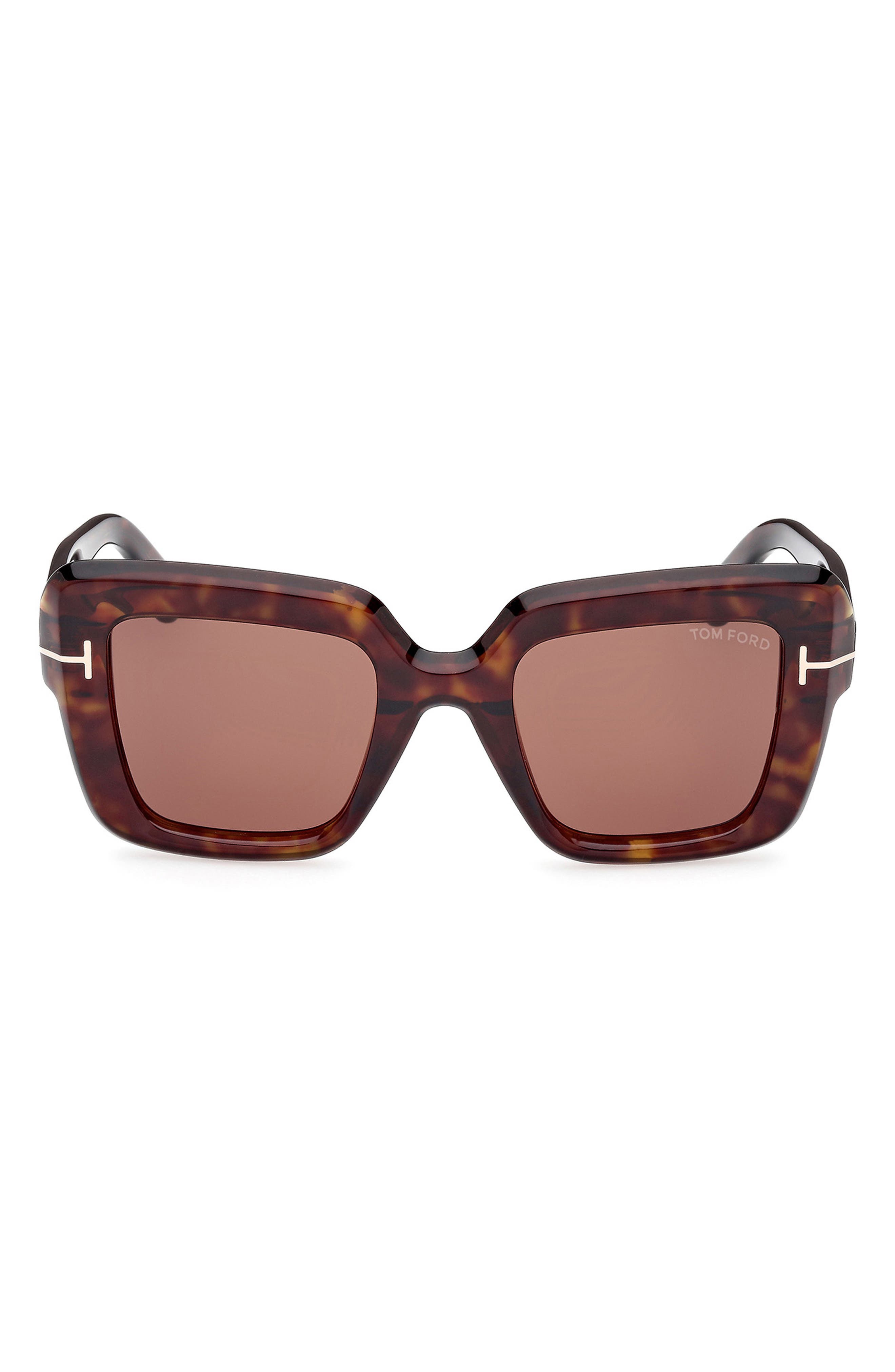 TOM FORD Esme 50mm Square Sunglasses