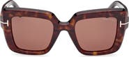 TOM FORD Esme 50mm Square Sunglasses