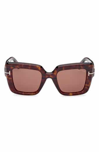 TOM FORD Esme 50mm Square Sunglasses