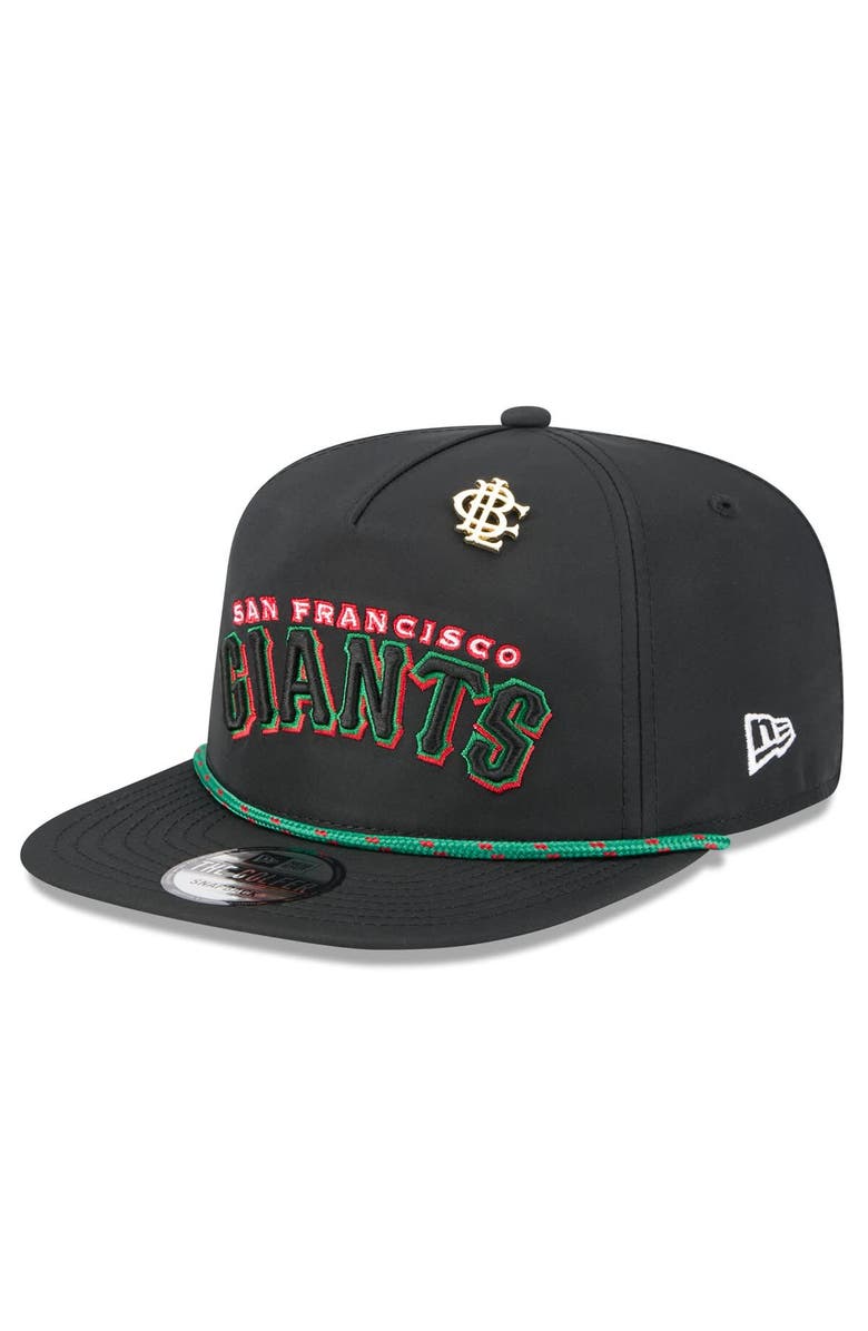 New Era Men
s New Era  Black San Francisco Giants 2025 Big League Chew Golfer Snapback Hat, Main, color, Black