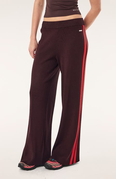Solar Wide Leg Rib Knit Pants