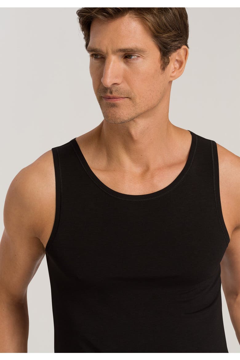 Natural Function TENCEL™ and Cotton Tank Top, Alternate, color, Deep Black