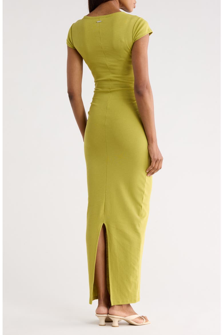 Katarina Slim Fit Cap Sleeve Maxi Dress, Alternate, color, UNITY GREEN