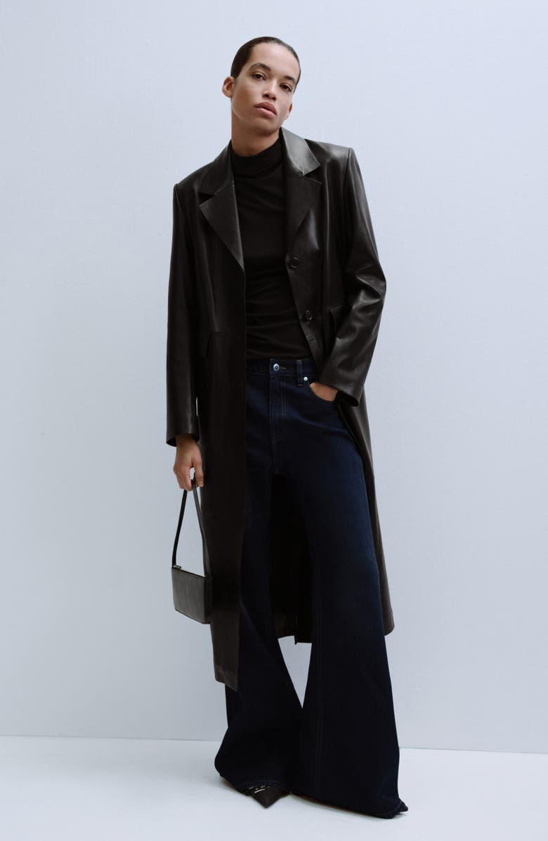 MANGO Flare Leg Jeans, Alternate, color, Dark Vintage Blue