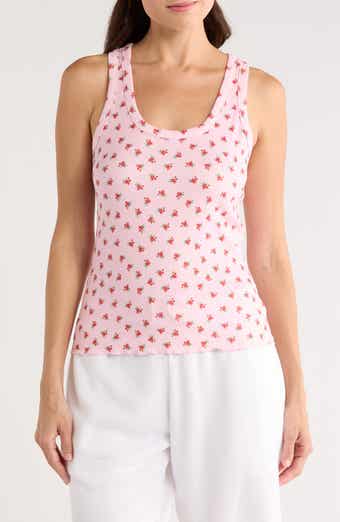 PJ Salvage Crazy for the Holidays Brushed Pointelle Sleep Tank