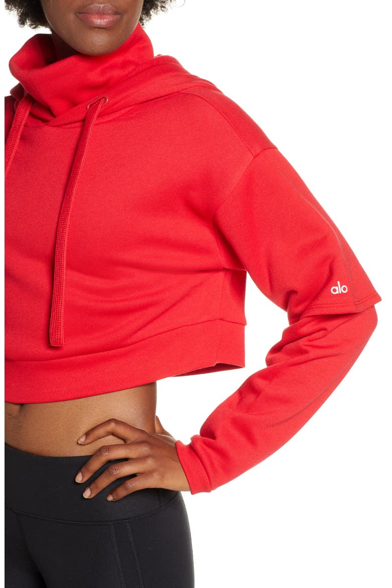 Eternal Hoodie, Alternate, color, SCARLET