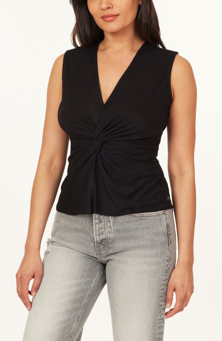 Scotch & Soda Twist Front Top, Alternate, color, Black
