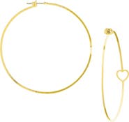 MARLYN SCHIFF Heart Hoop Earrings
