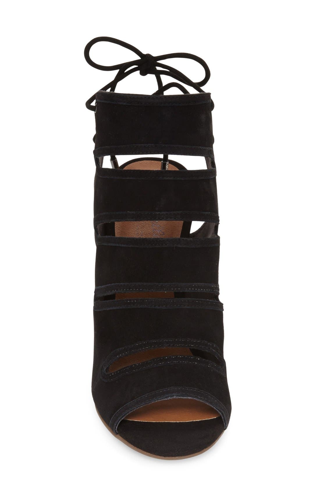 'Play Along' Sandal, Alternate, color, BLACK SUEDE LEATHER
