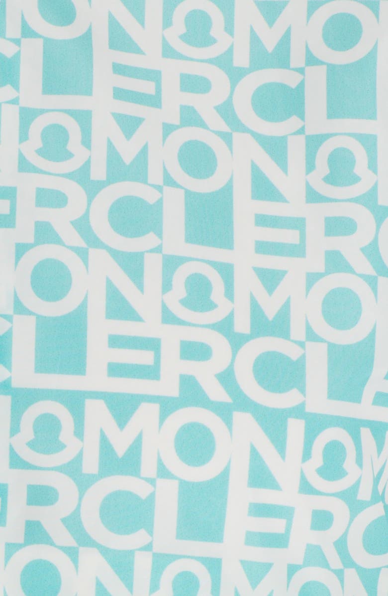 Moncler Alose Logo Print Taffeta Jacket, Alternate, color,