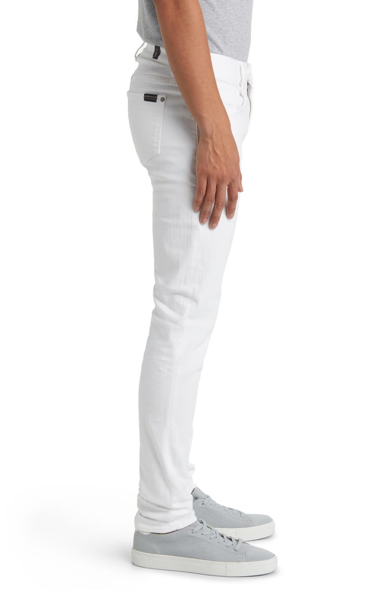 7 For All Mankind Slimmy Tapered Slim Fit Jeans, Alternate, color, Em White