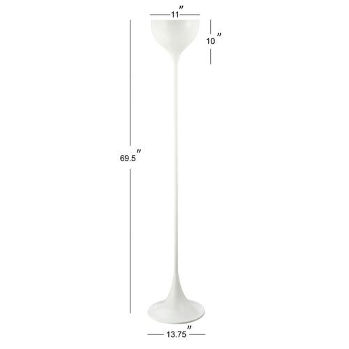 Jonathan Y Joyce Metal Led Floor Lamp In White