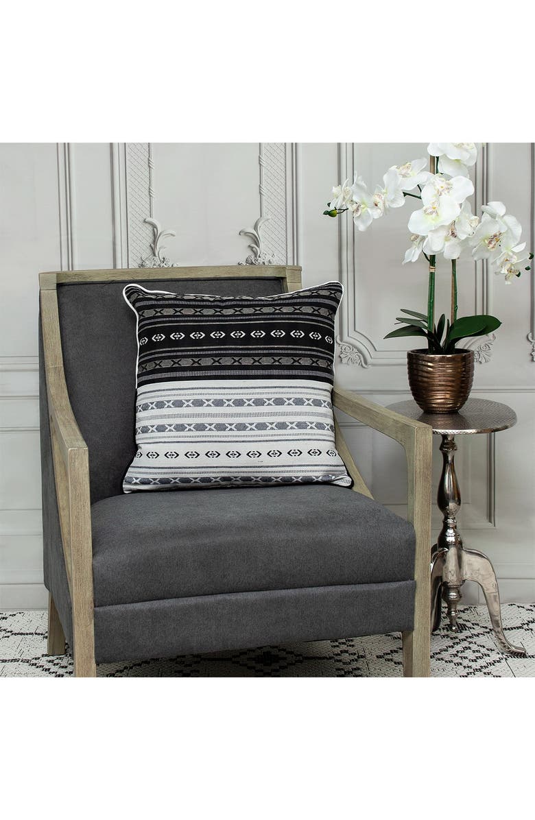 PARKLAND COLLECTION Max Transitional White Throw Pillow, Alternate, color, White