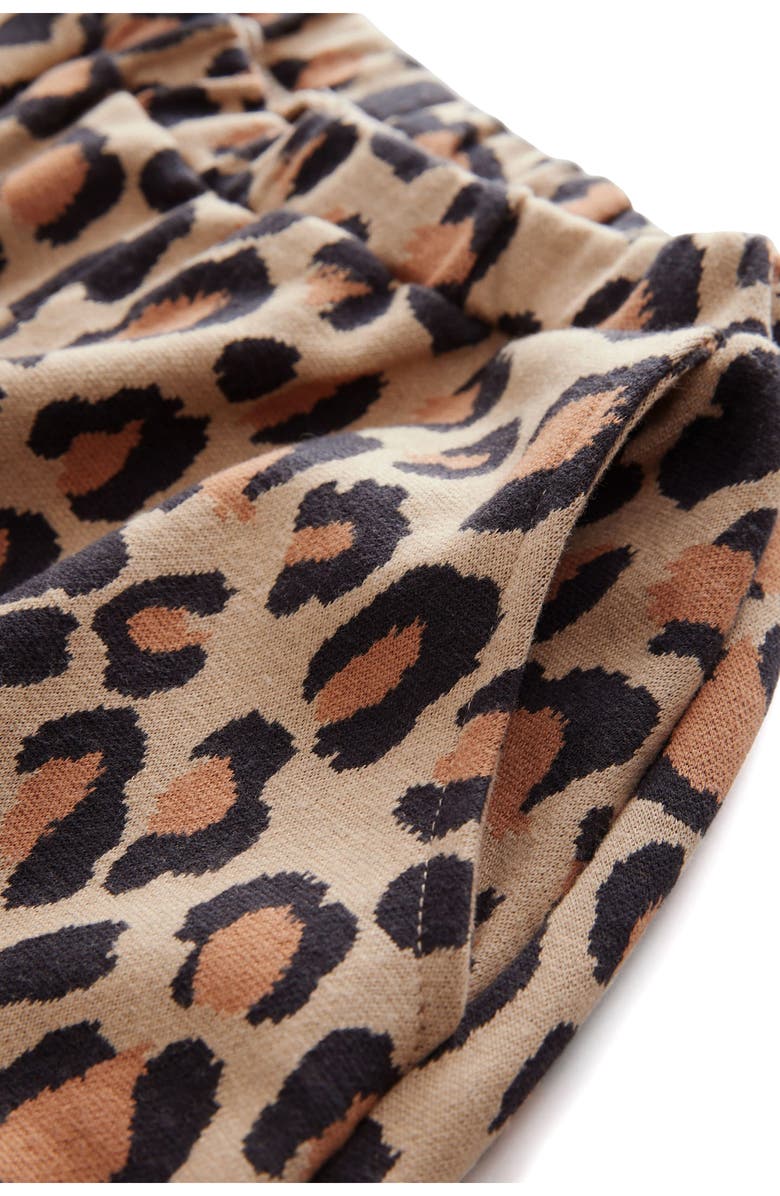 NEXT Kids' Leopard Print Barrel Pants, Alternate, color, Brown Multi