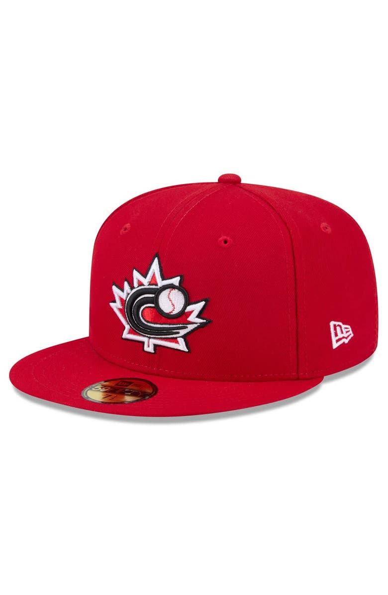 New Era Men's New Era  Red Canada Baseball 2026 World Baseball Classic 59FIFTY Fitted Hat, Alternate, color, Red
