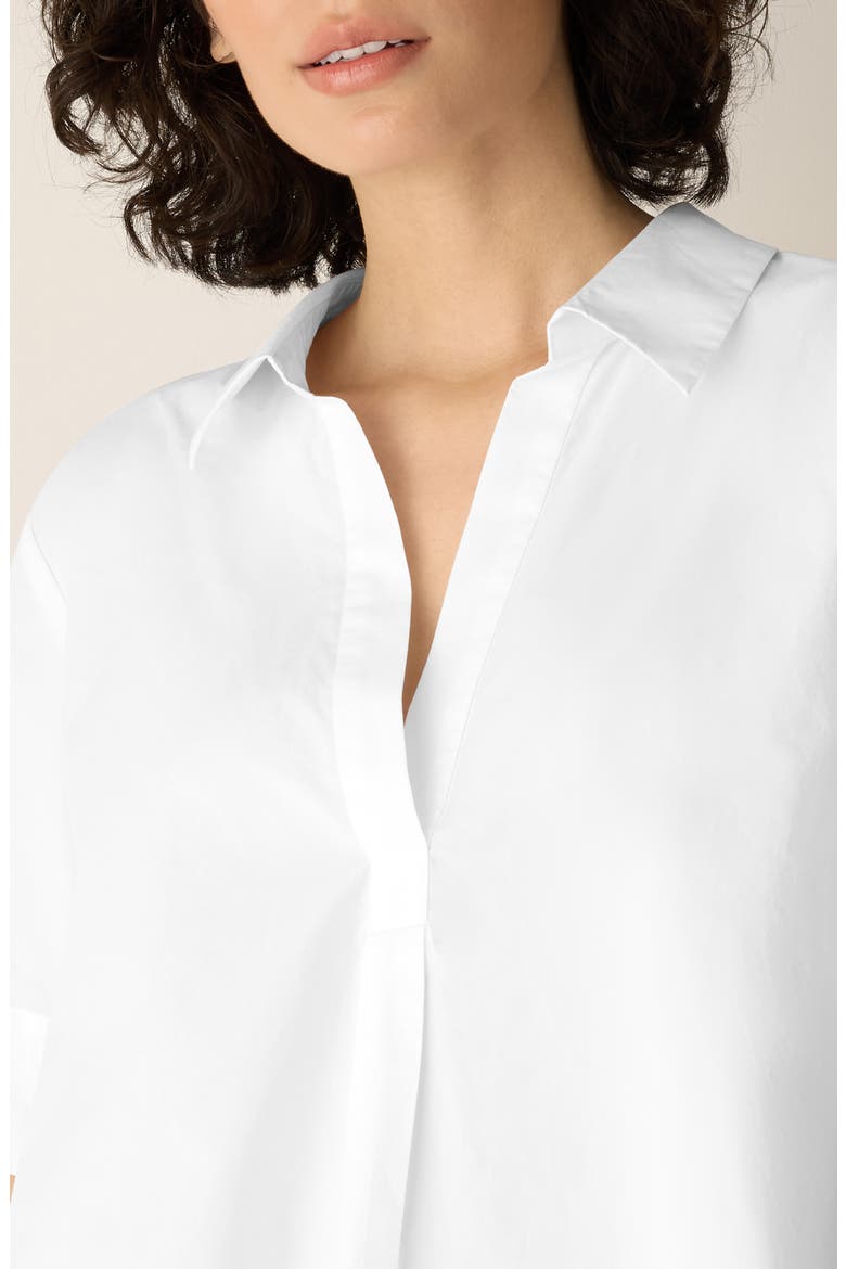Organic Cotton Short Sleeve Top, Alternate, color, WHITE