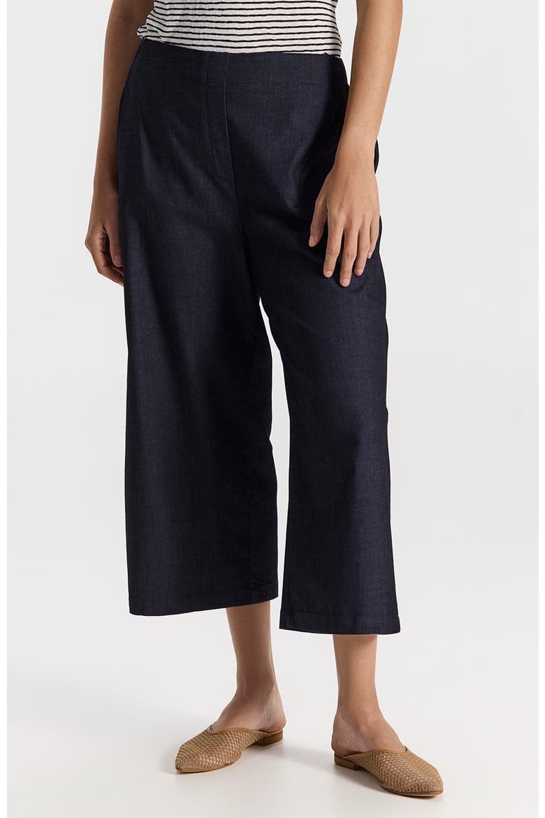 Elior High Waist A-line Trousers, Main, color, Deep Navy