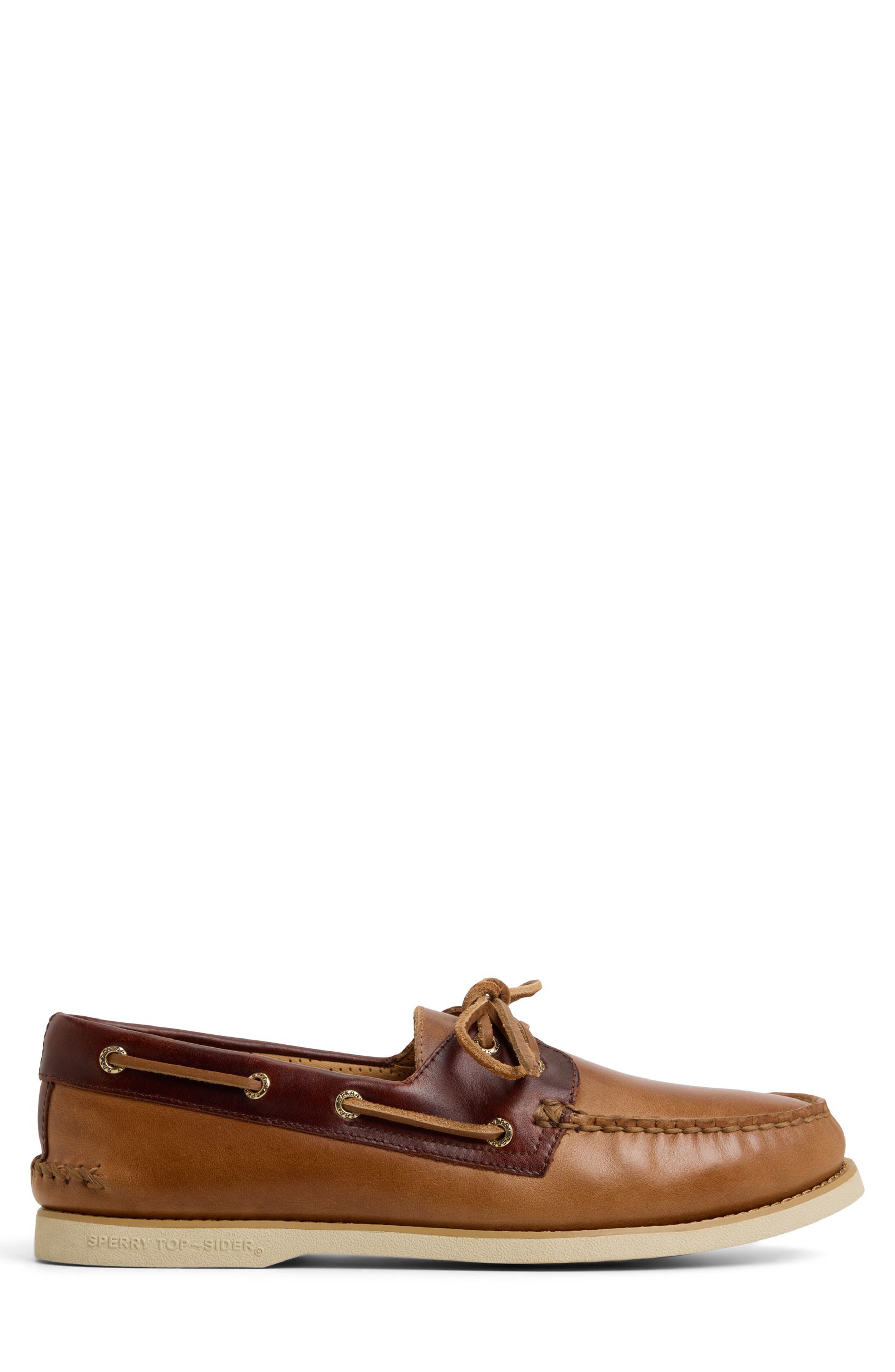 Gold Cup Authentic Original 2-Eye Boat Shoe, Alternate, color, TAN COMBO
