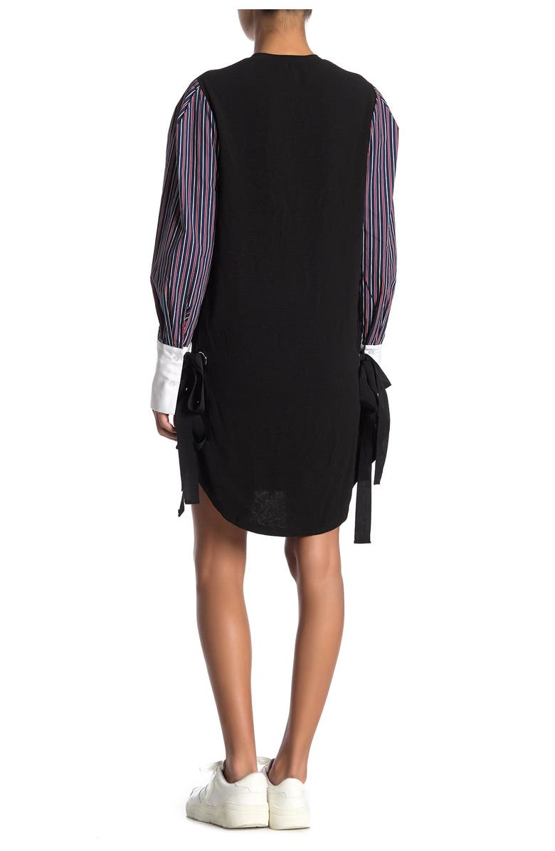 TOV Striped Sleeve Shift Dress, Alternate, color, 
