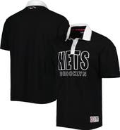 TOMMY JEANS Men's Tommy Jeans Black Brooklyn Nets Stanley Pique Polo