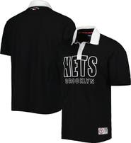 TOMMY JEANS Men's Tommy Jeans Black Brooklyn Nets Stanley Pique Polo