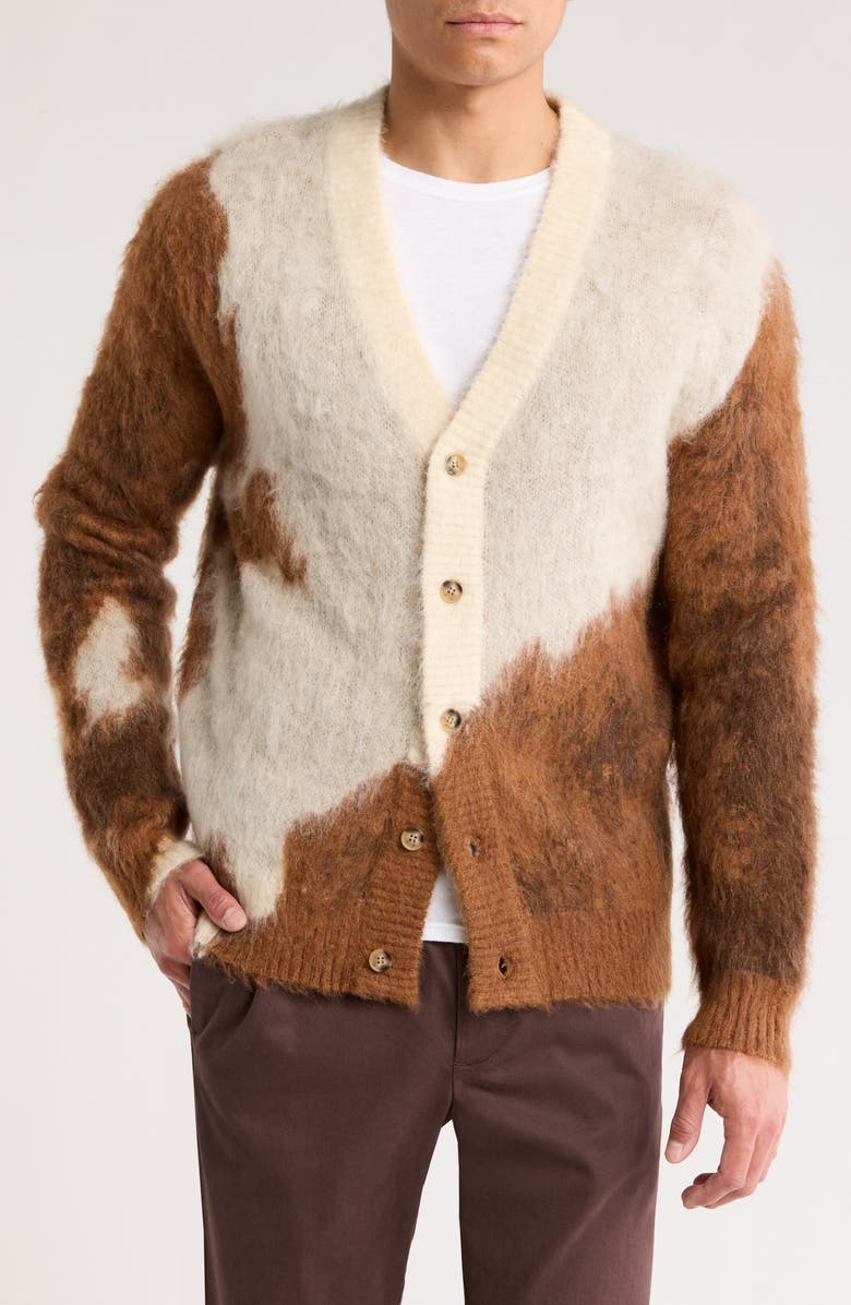 ONE OF THESE DAYS Horse Intarsia V-Neck Cardigan, Main, color,