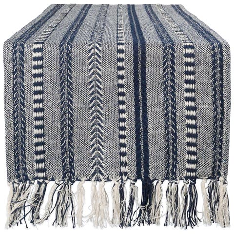 Braided Stripe Jacquard Table Runner