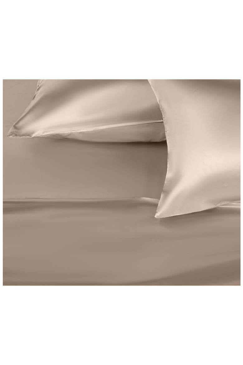 Elegance Satin Pillowcases, Alternate, color, CHAMPAGNE