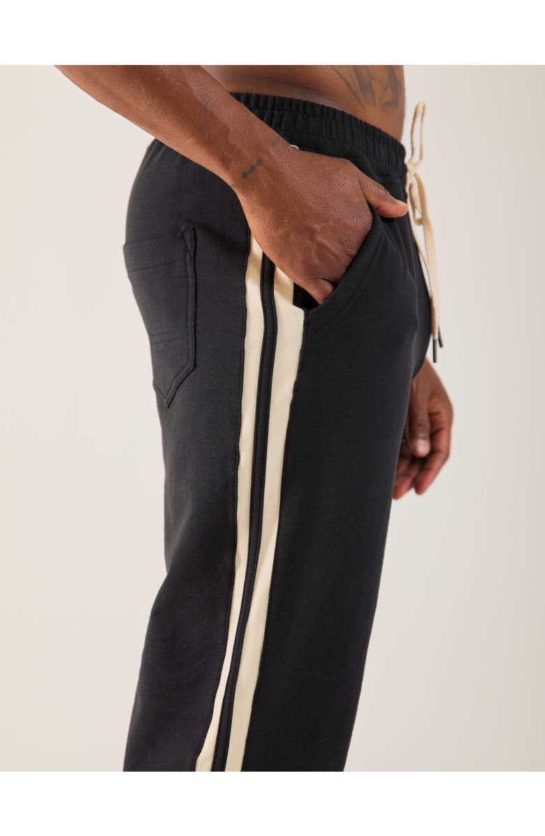 GLYDER Retro Sweat Pant, Alternate, color, Black/Oatmilk