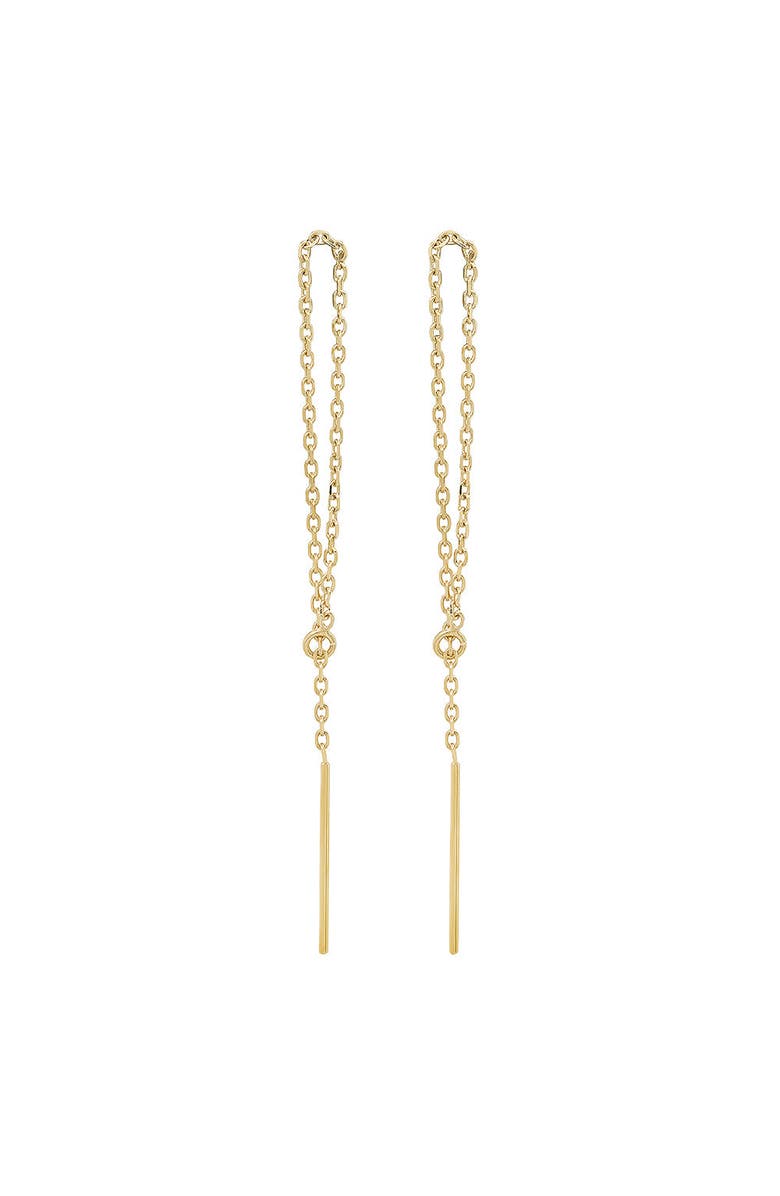 ELLIOT YOUNG Jewelry 14K Yellow Gold Loop Threader Earrings, Main, color, Yellow Gold