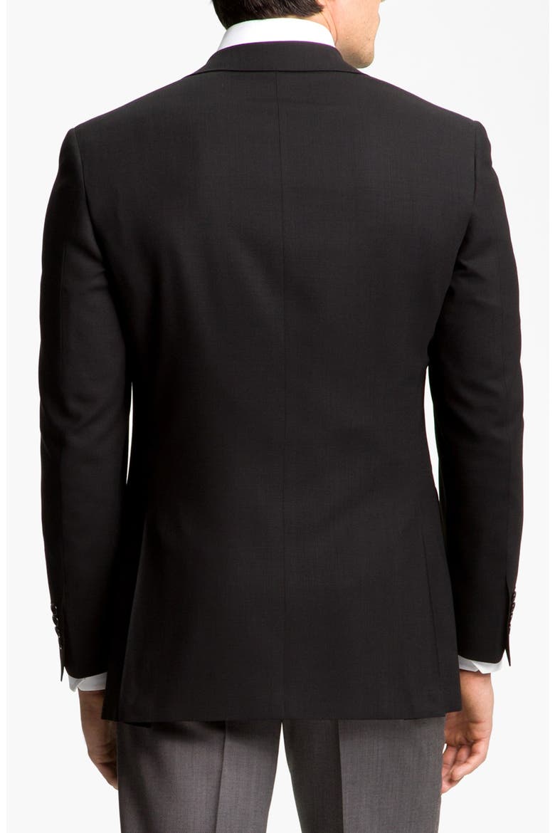Classic Fit Solid Wool Blazer, Alternate, color, BLACK