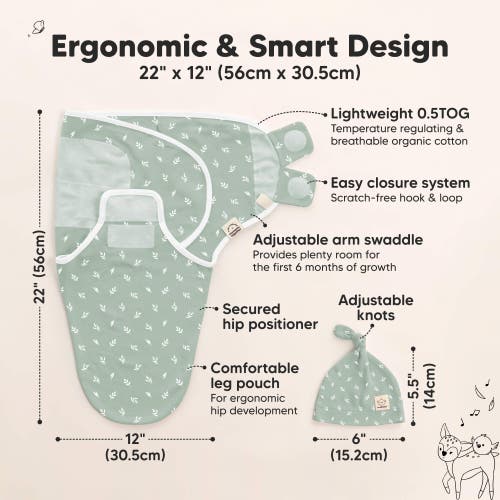 Keababies 3-pack Soothe Swaddle Wraps With Knot Hats In Prairie