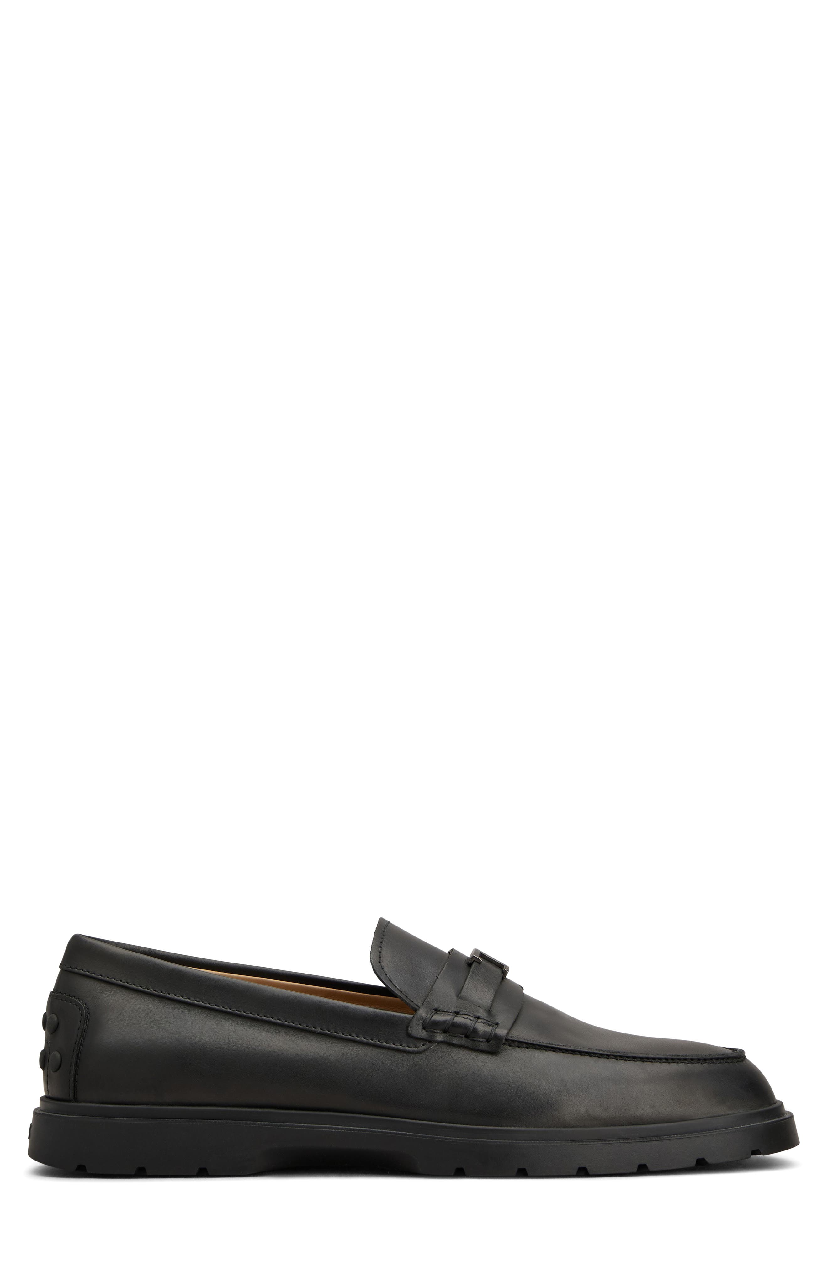 Selleria Leather Loafer, Alternate, color, NERO