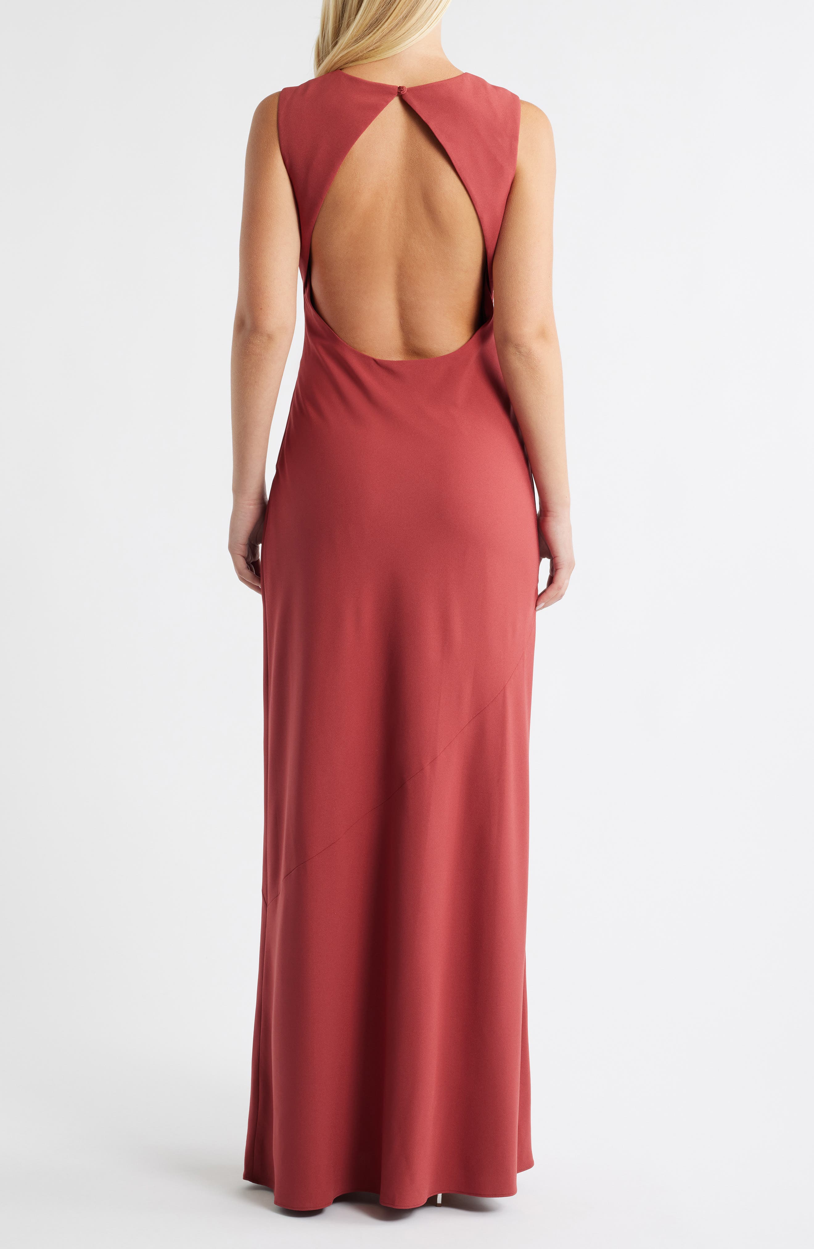 Taro Ruched Sleeveless Gown - image 2