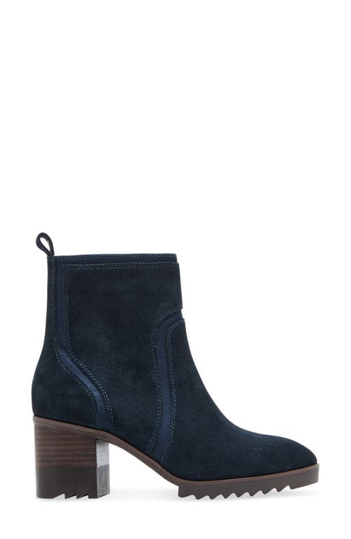 Blondo Raniah Waterproof Bootie In Navy Suede