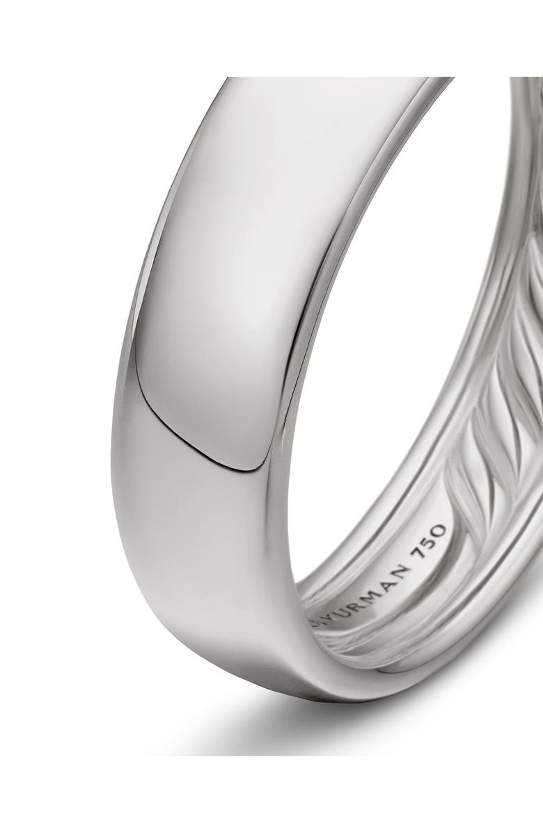 David Yurman DY Classic Band Ring in 18k White Gold, Alternate, color, White Gold