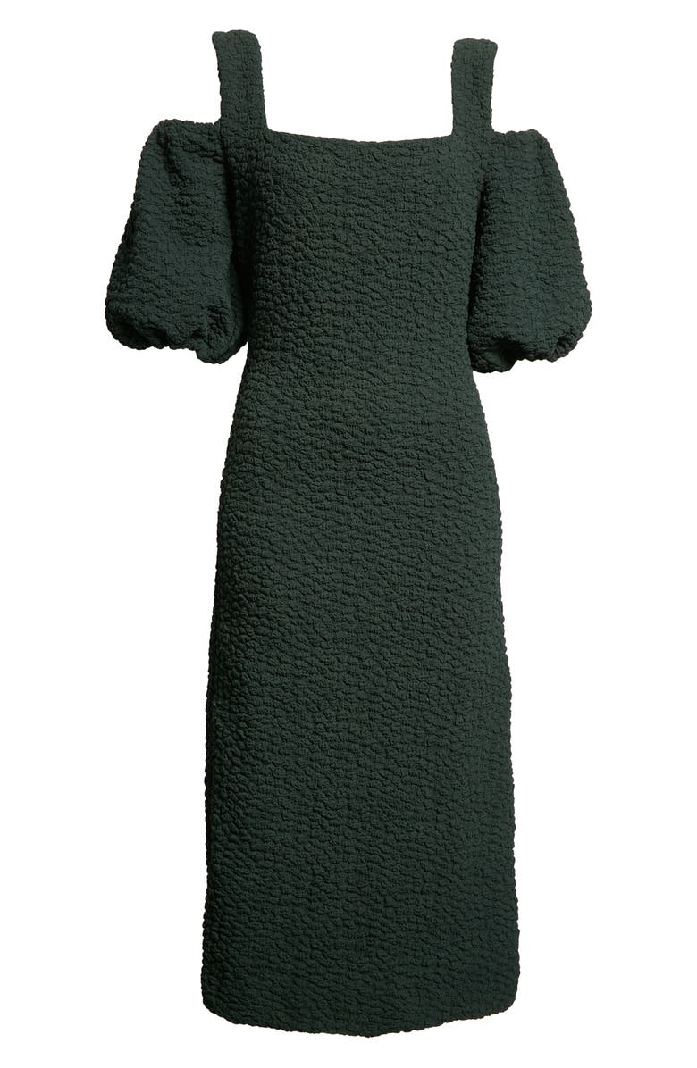 Stine Goya Niko Textured Cold-Shoulder Dress, Alternate, color, 4091 Fanfare