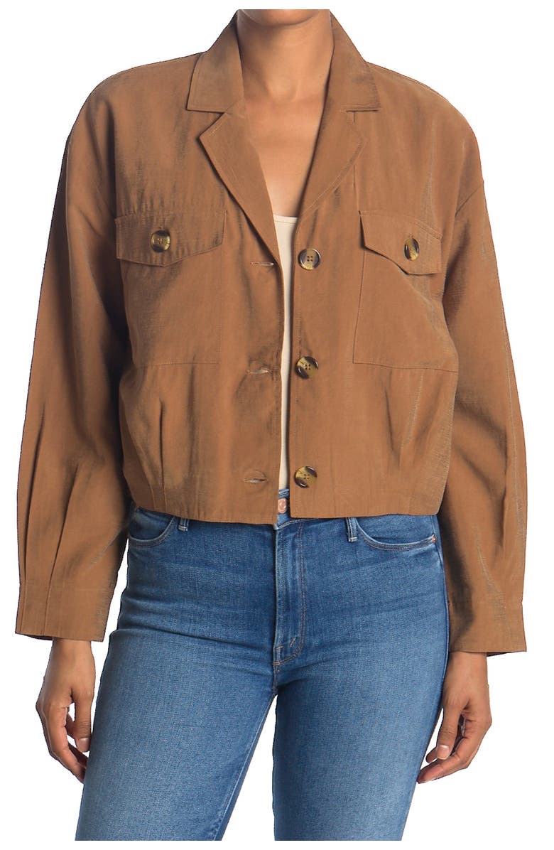 VELVET HEART Griffith Long Sleeve Button Down Jacket, Main, color, 