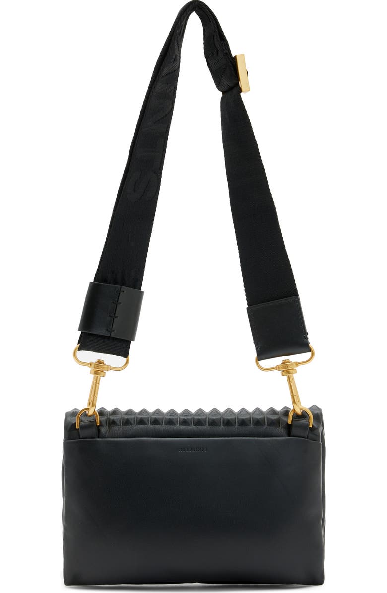 AllSaints Ezra Stud Leather Crossbody Bag, Alternate, color,