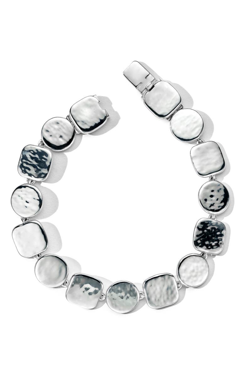 Ippolita Classico Hammered Surface Flexible Bracelet, Main, color, 