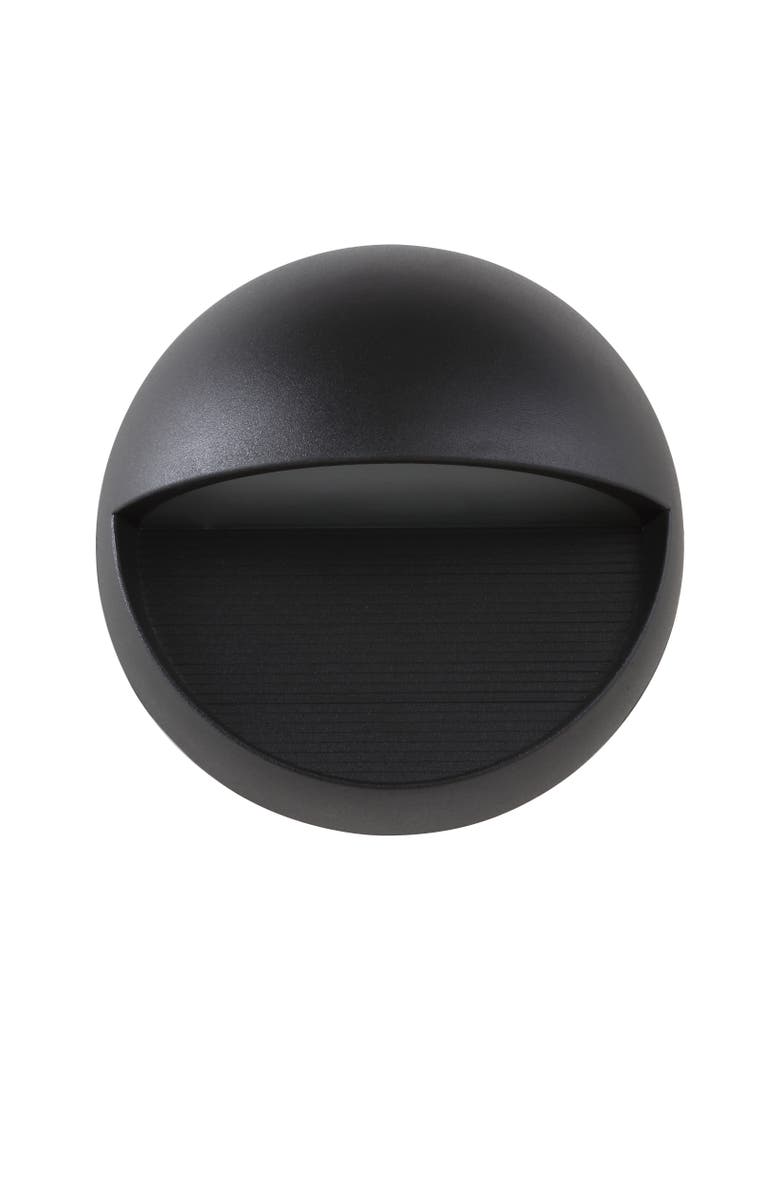 JONATHAN Y Orbe Outdoor Metal/Glass Integrated LED Wall Sconce, Alternate, color,