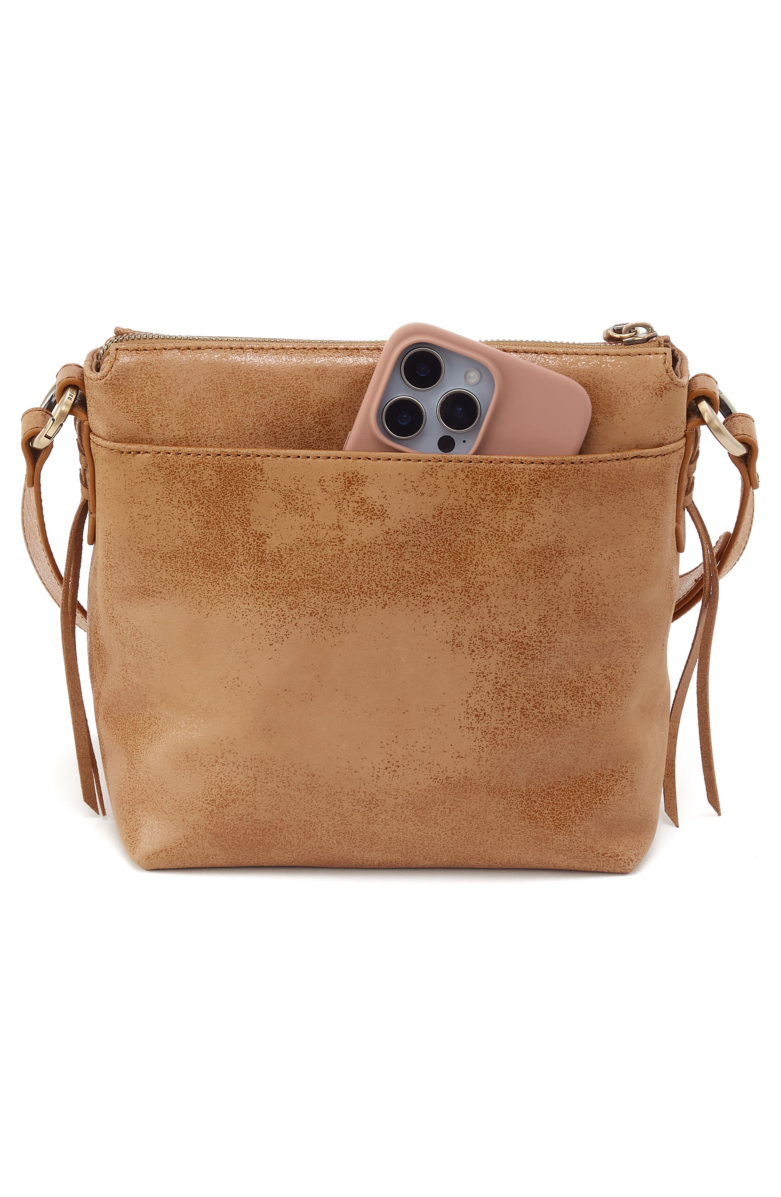 HOBO Expedition Leather Crossbody Bag, Alternate, color, Whiskey