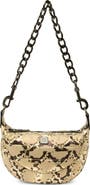 THINK ROYLN Tiny Dancer Snakeskin Embossed Leather Crossbody Bag