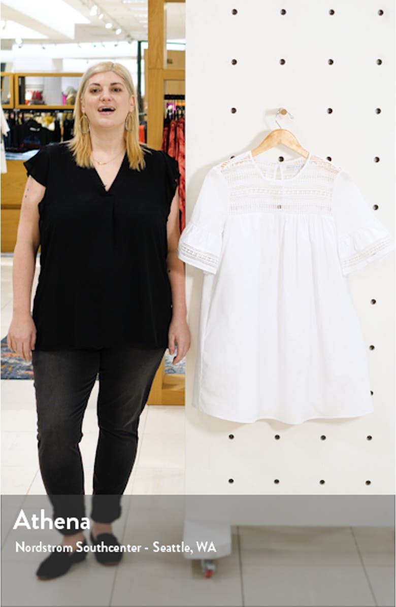 Lace Trim Shift Dress, sales video thumbnail